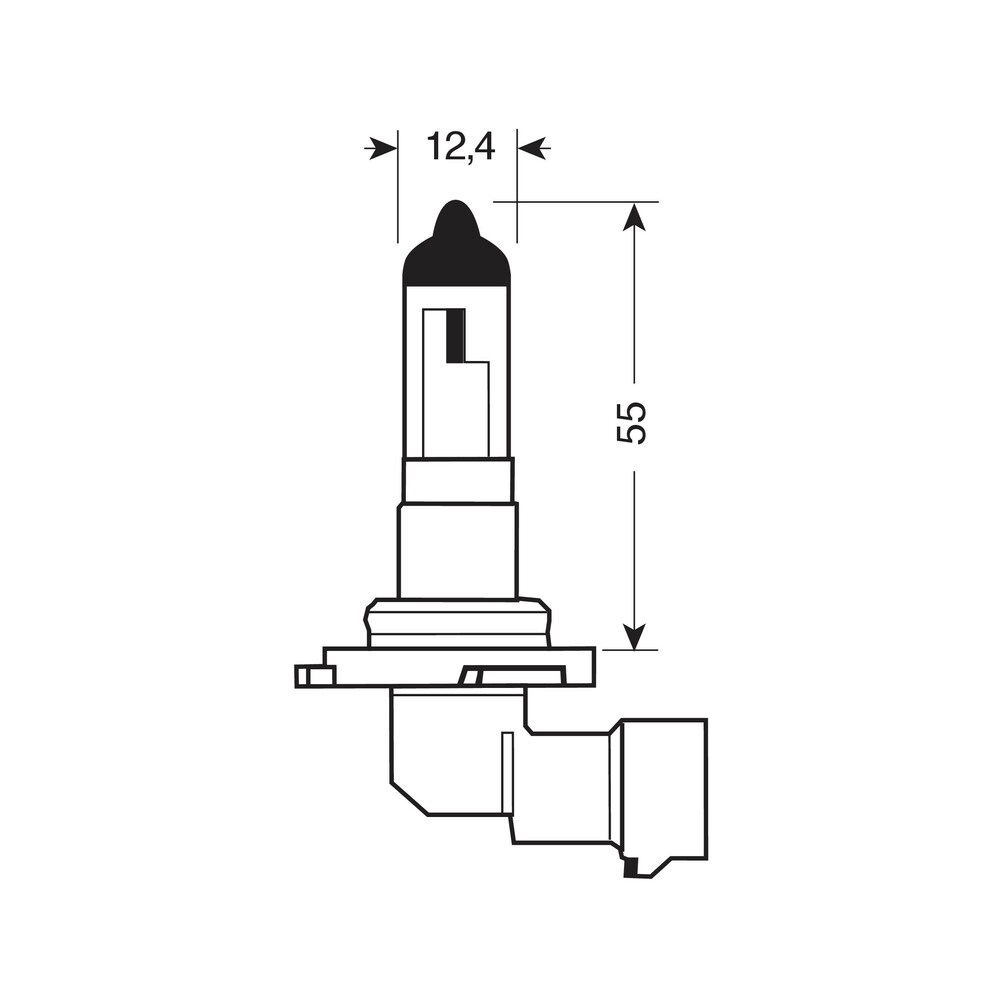OSRAM Night Breaker Laser HB4 9006NL - Lampadina Alogena 12V, 51W, 150% di Luce