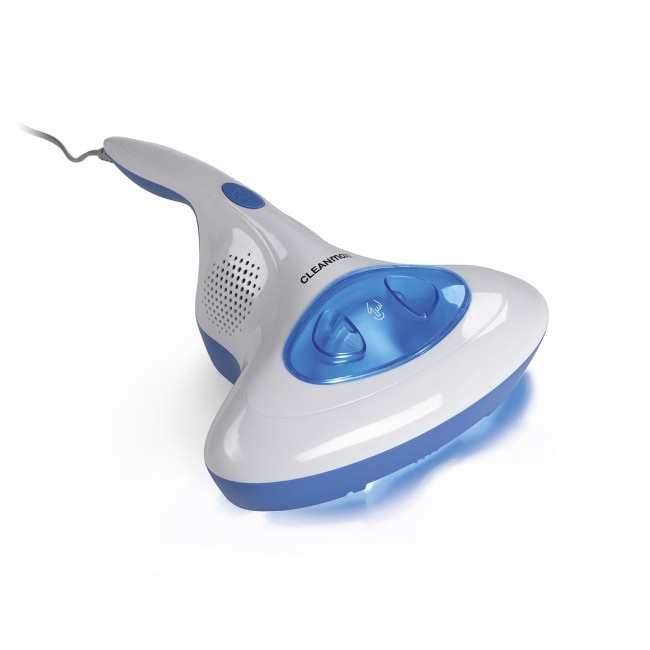 CLEANmaxx Aspirapolvere Antiacaro Senza Filo Blu e Bianco con Luce UV-C e Filtro HEPA - Rimuove il 99,9% degli Acari e Batteri