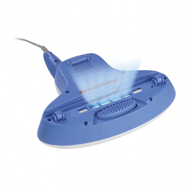 CLEANmaxx Aspirapolvere Antiacaro Senza Filo Blu e Bianco con Luce UV-C e Filtro HEPA - Rimuove il 99,9% degli Acari e Batteri