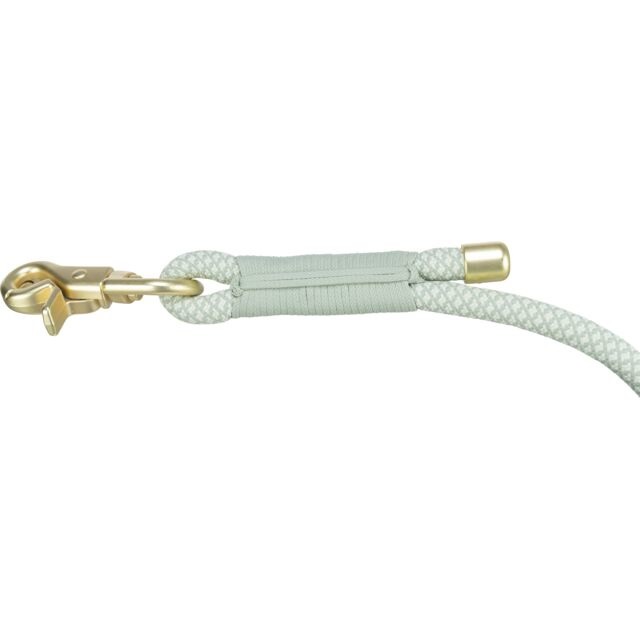 Trixie Guinzaglio Soft Rope per Cani e Gatti Regolabile 2m Verde Salvia/Menta con Moschettone a Sgancio Rapido