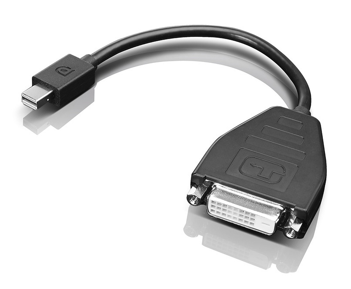 Lenovo 0B47090 Cavo e Adattatore Video Mini-DisplayPort a SL-DVI 0,2 m Maschio-Maschio Nero