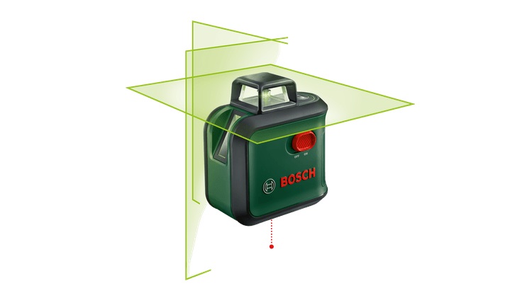 Bosch AdvancedLevel 360 Livella Laser Multifunzionale con Treppiede Premium - 3 Linee Laser, Proiezione 360°, Visibilità Migliorata fino a 12 m