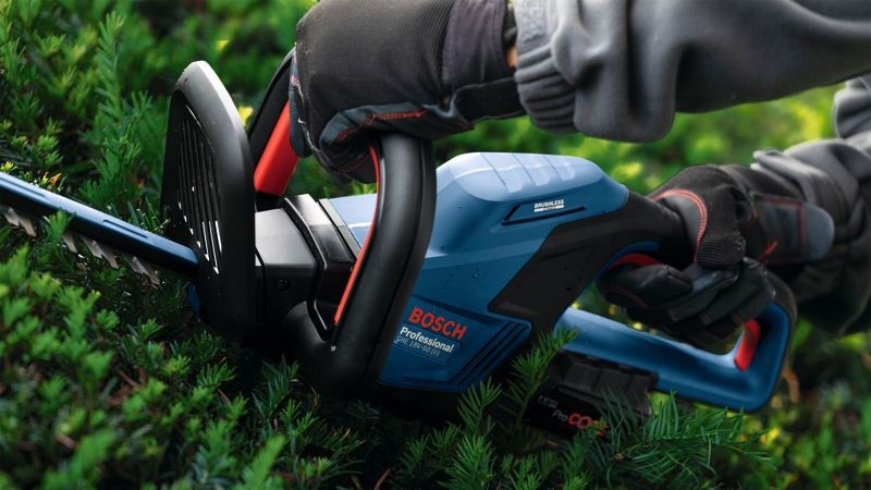 BOSCH PROFESSIONAL Tagliasiepi GHE 18V-60 - Ergonomico, Potente Motore Brushless, Eccellenti Prestazioni di Taglio