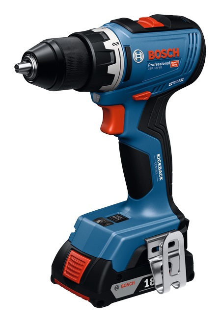 Bosch GSR 18V-65 2100 Giri/min Chiave 1,06 kg Nero, Blu