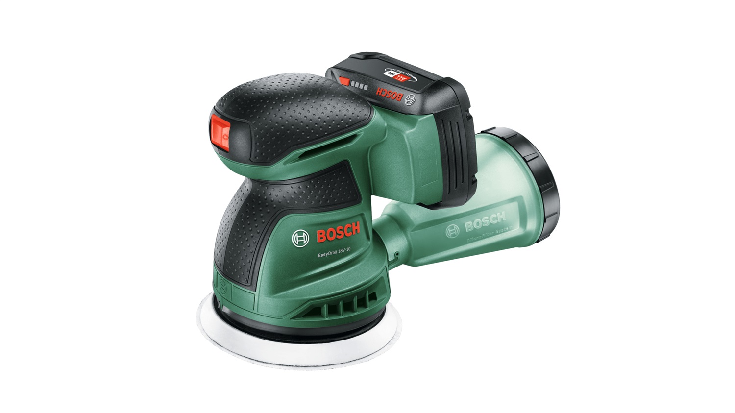 Bosch EasyOrbit 18V-10 - Levigatrice Rotoorbitale a Batteria 2.0Ah per Superfici in Legno e Verniciate