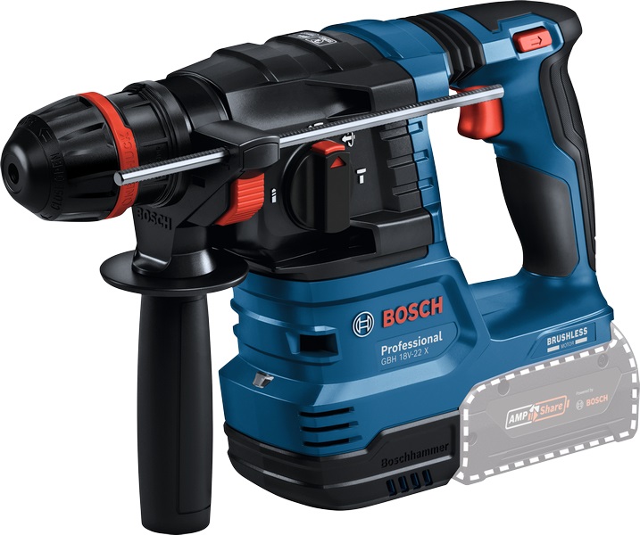 Bosch Martello Perforatore GBH 18V-22 X Professional - Batteria, SDS-plus, 1050 Giri/min, 2,2 cm