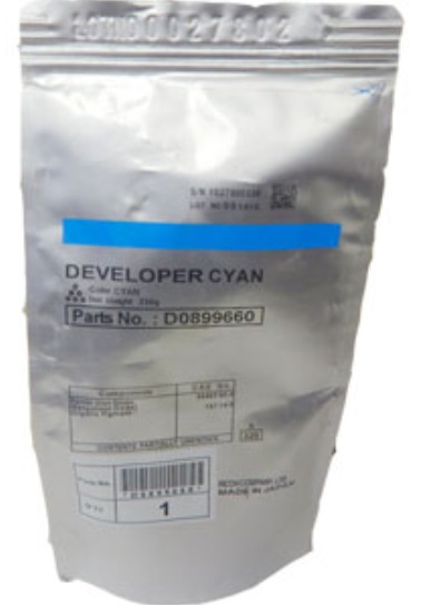 Ricoh D0899660 Sviluppatore Ciano Originale per Aficio MP C3001/3501 - 240.000 Pagine