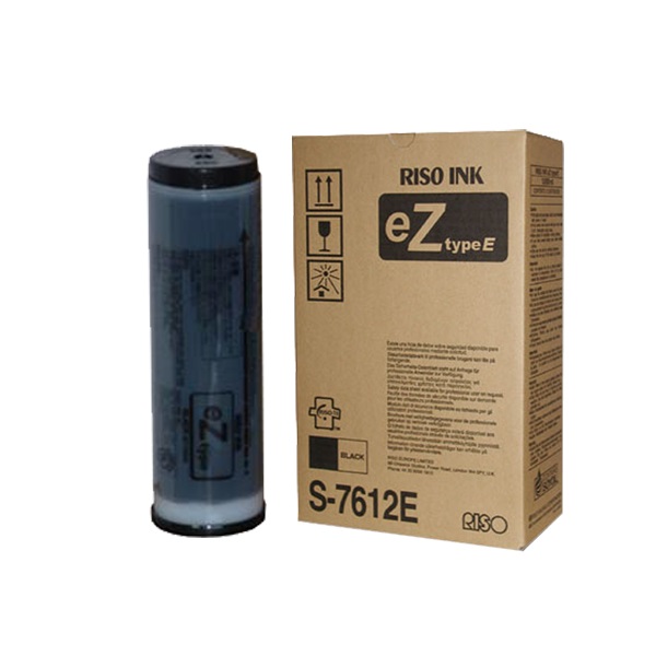 Riso S-7612E Inchiostro Nero Doppia Confezione 1000 ml per Stampanti EZ 200/230/300/370/570 Series