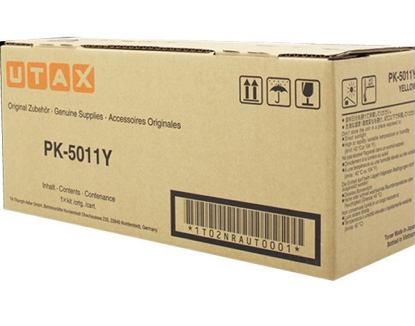 UTAX 1T02NRAUT0 Toner Giallo Originale PK-5011Y - 5000 Pagine per Stampanti P-C3060 MFP, P-C3065 MFP, P-C3061DN