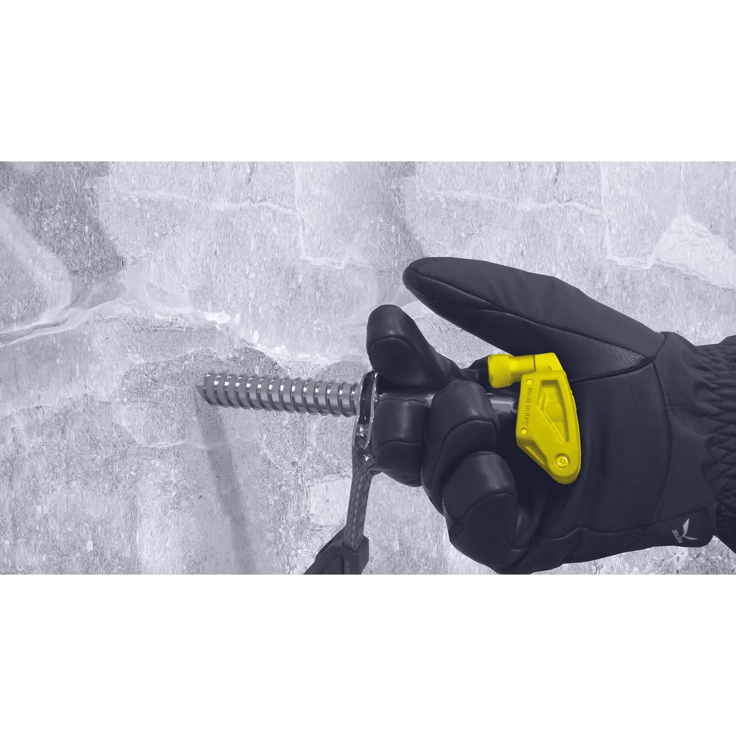 Salewa Quick Screw 13cm - Vite da Ghiaccio Ergonomica Verde per Arrampicata