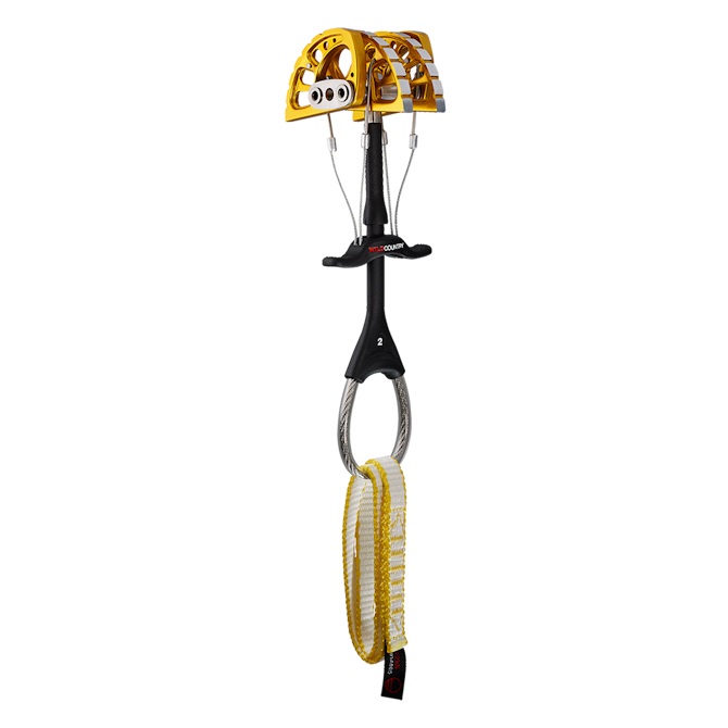 Wild Country Friend 2.0 - Dispositivo di Sicurezza per Arrampicata, Fettuccia in Dyneema, Super Flessibile e Leggero, Taglia Unica, Colore Oro
