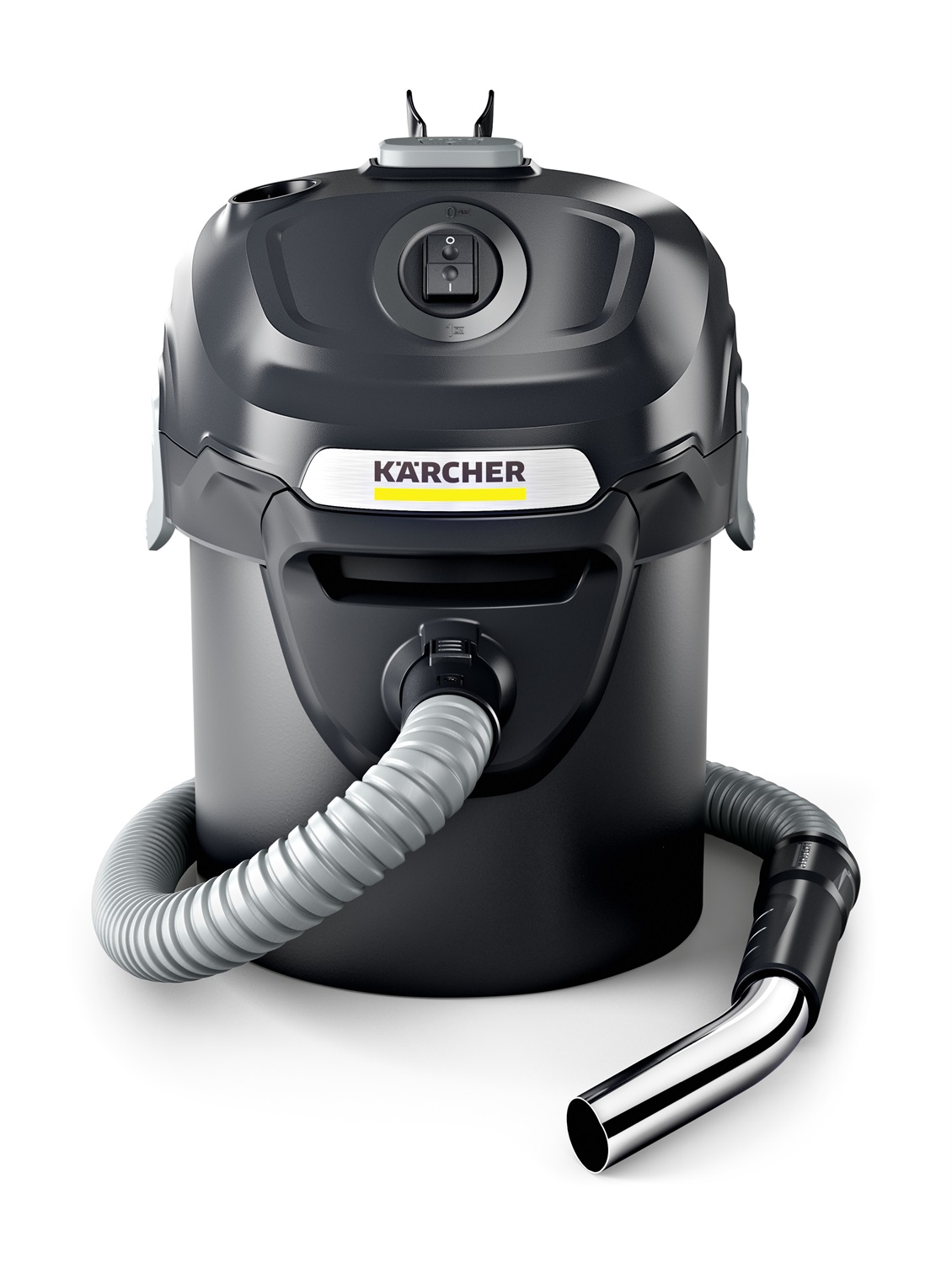 Kärcher AD 2 Aspirapolvere e Aspiracenere Ignifugo 600W, Capacità 14L, Scuoti Filtro, Nero