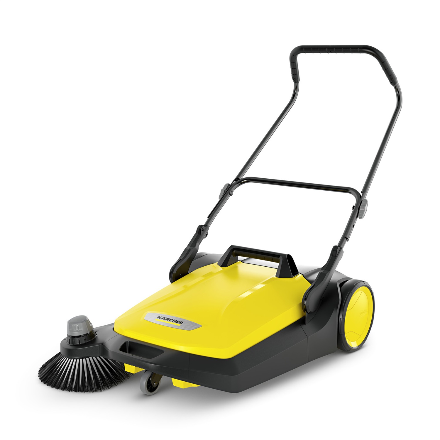 Kärcher S 6 Spazzatrice Manuale a Spinta - Ampiezza di Lavoro 670 mm, Prestazioni 2500 m²/h, Contenitore 38 l, Peso 14,2 kg