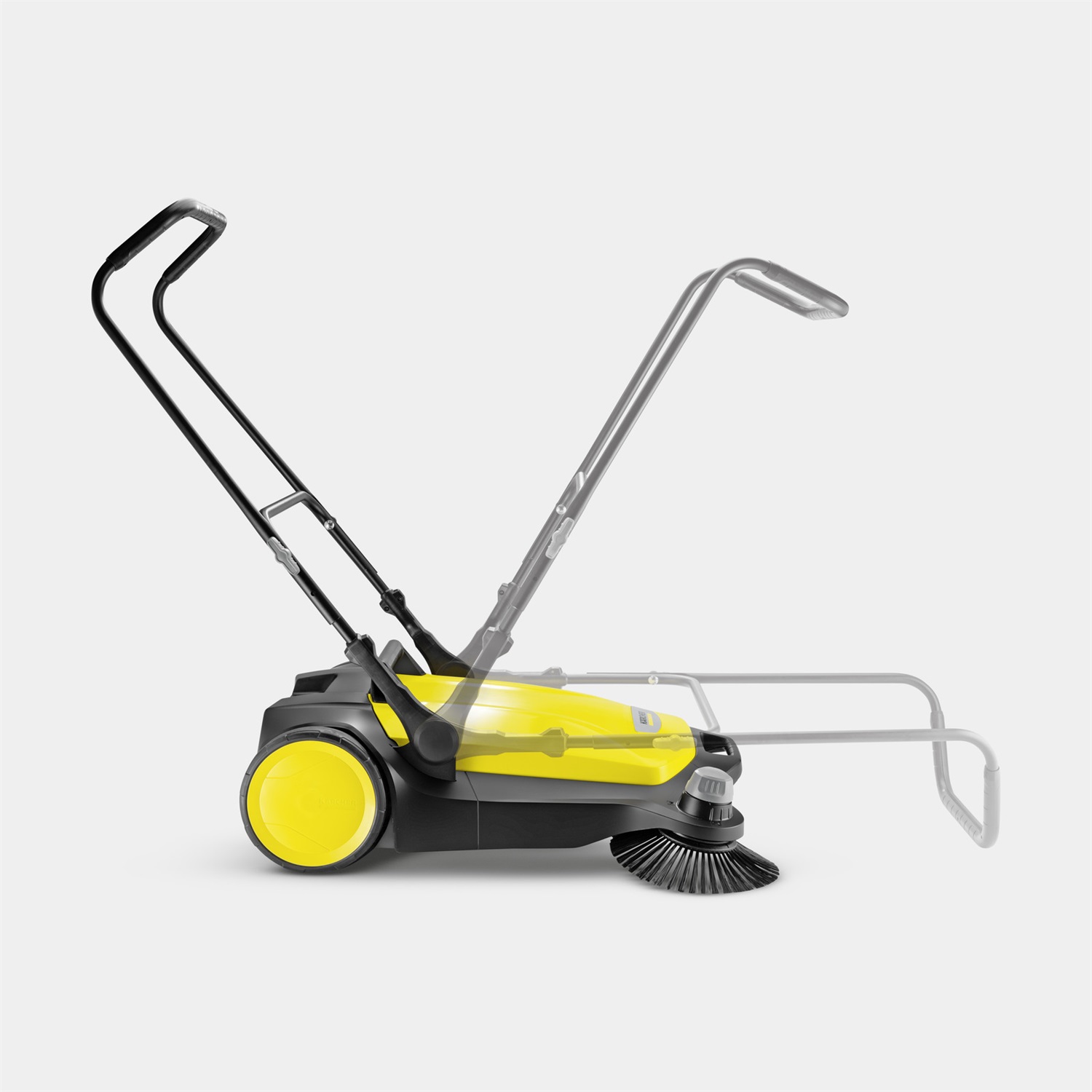 Kärcher S 6 Spazzatrice Manuale a Spinta - Ampiezza di Lavoro 670 mm, Prestazioni 2500 m²/h, Contenitore 38 l, Peso 14,2 kg