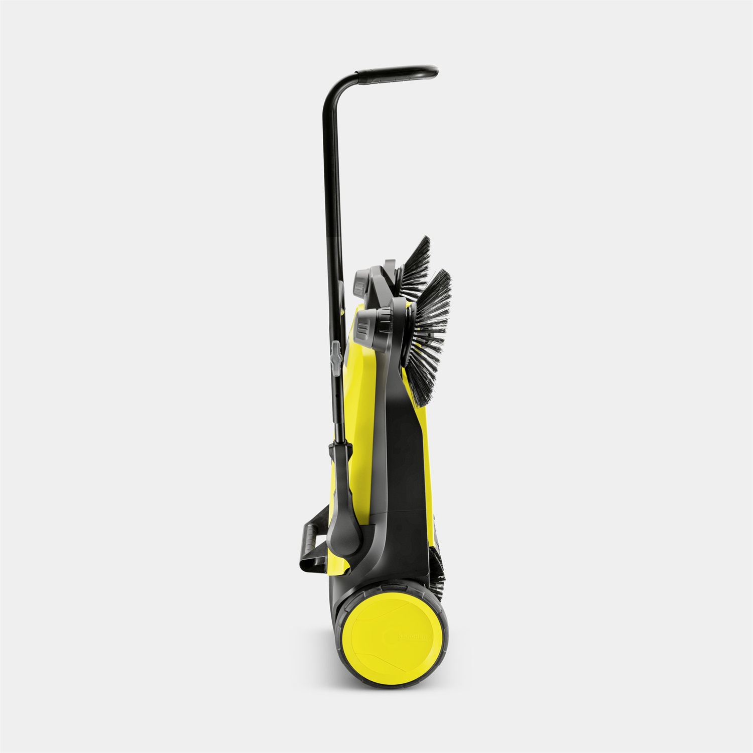 Kärcher S 6 Twin - Spazzatrice manuale a spinta con 2 spazzole laterali, contenitore da 38 l, larghezza di lavoro 860 mm, ergonomica e autoportante