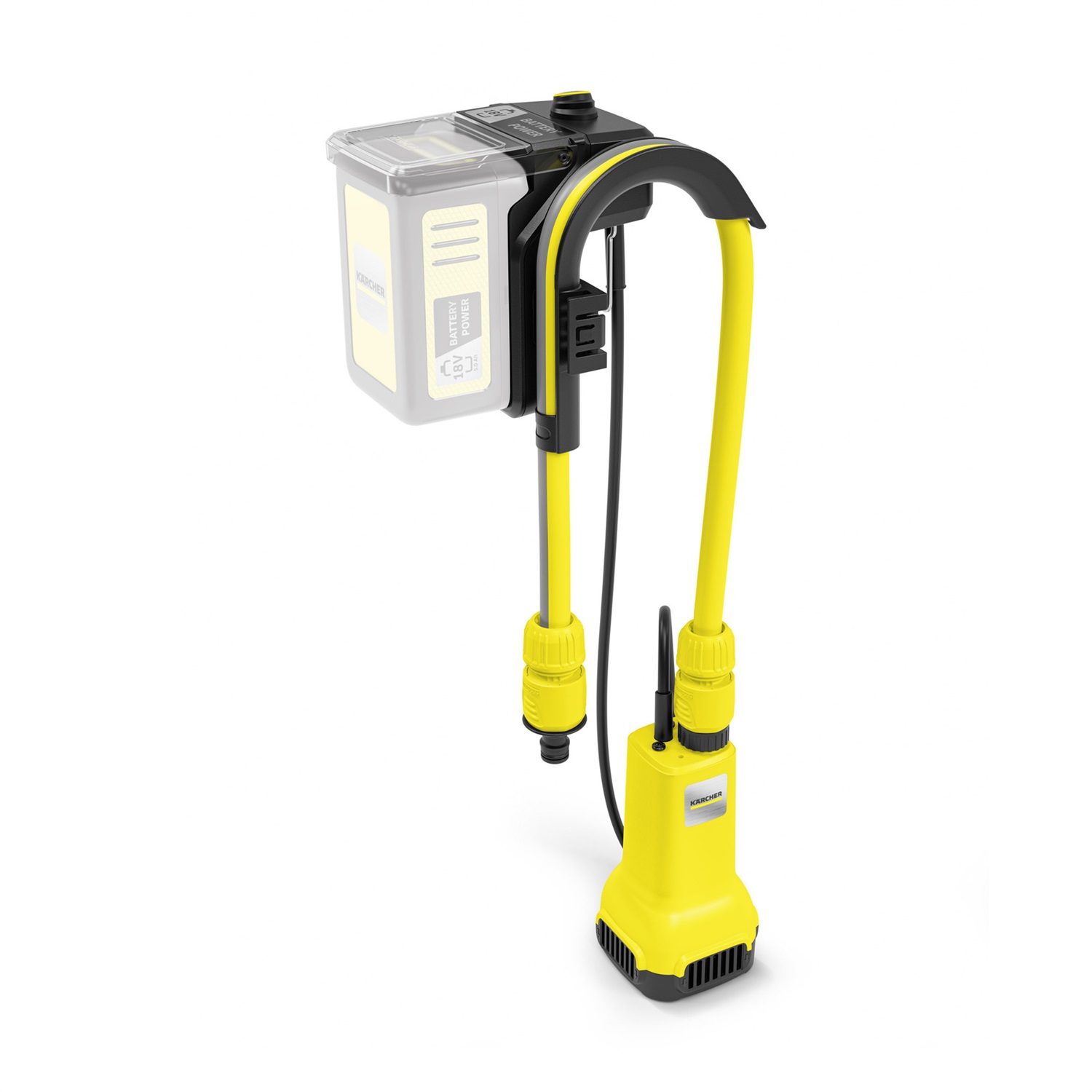 Kärcher Pompa a Barile BP 2.000-18 - Pressione 2 bar, Portata 2000 l/h, Alimentazione Batteria 18 V