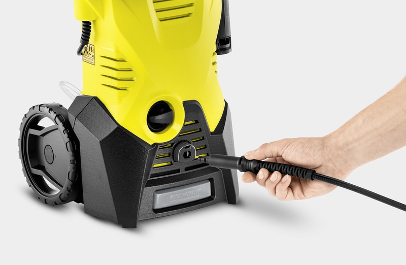 Kärcher K 3 - Idropulitrice ad Alta Pressione 1600W, 120 bar, 380 l/h, con Accessori e Tanica Detergente, Giallo/Nero