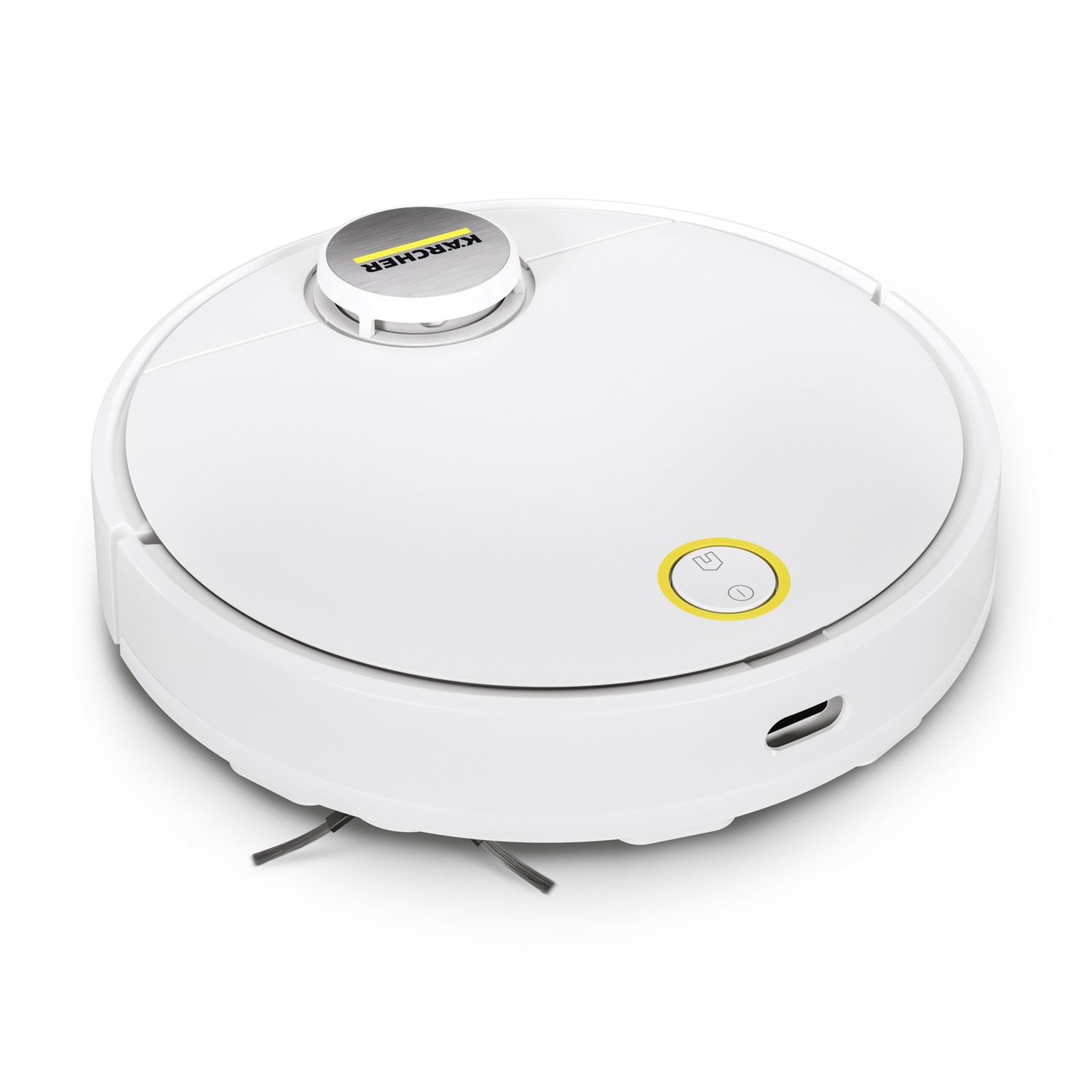 Kärcher RCV 3 Aspirapolvere Robot e Lavapavimenti - Senza Sacchetto, Bianco, 0,5 L, Navigazione Laser LiDAR, Controllo tramite App, 2500 Pa, Autonomia di 120 min