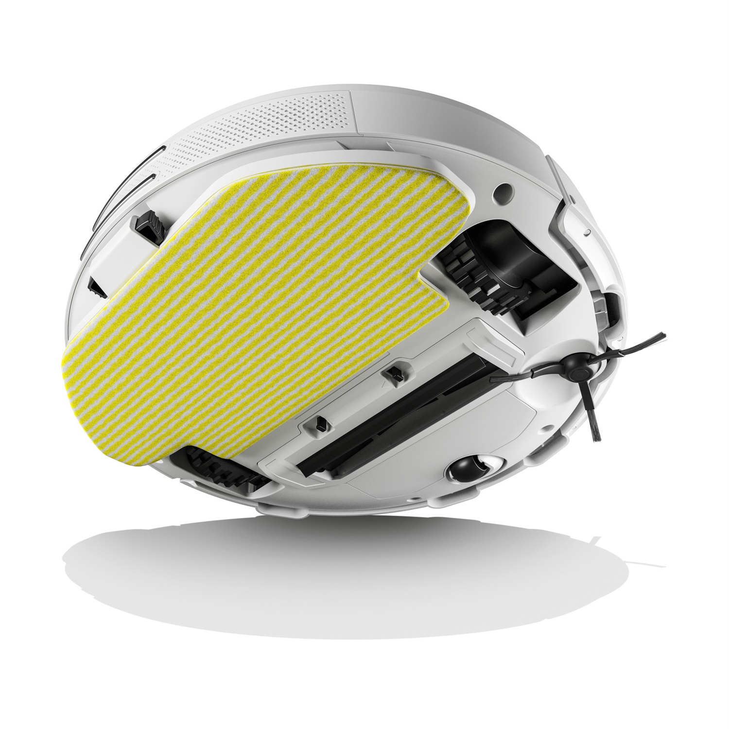 Kärcher RCV 3 Aspirapolvere Robot e Lavapavimenti - Senza Sacchetto, Bianco, 0,5 L, Navigazione Laser LiDAR, Controllo tramite App, 2500 Pa, Autonomia di 120 min