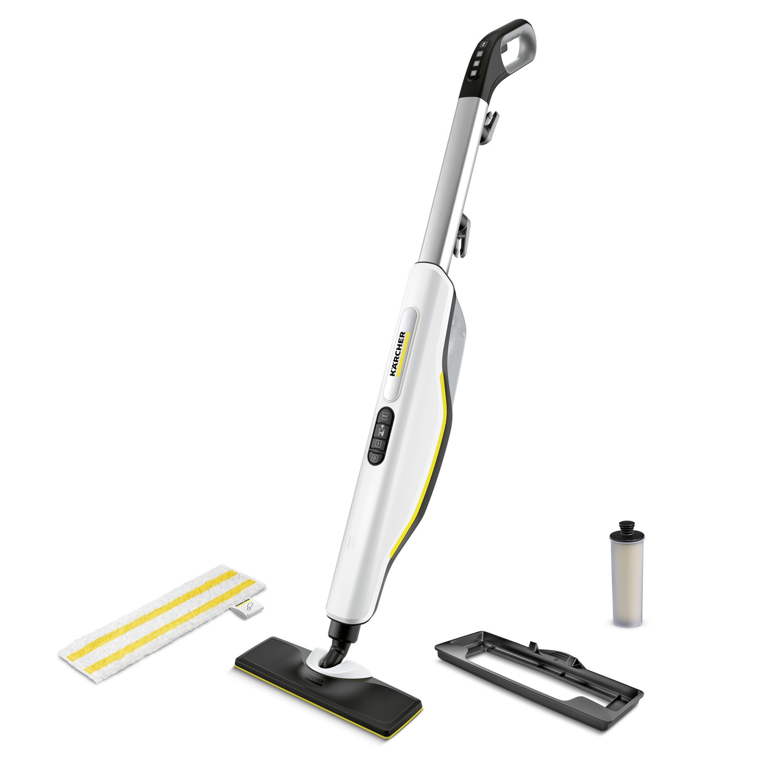 Kärcher SC 3 UPRIGHT Scopa a Vapore 1600W 0,5L - Pulizia Efficace per Pavimenti Duri, Nero e Bianco
