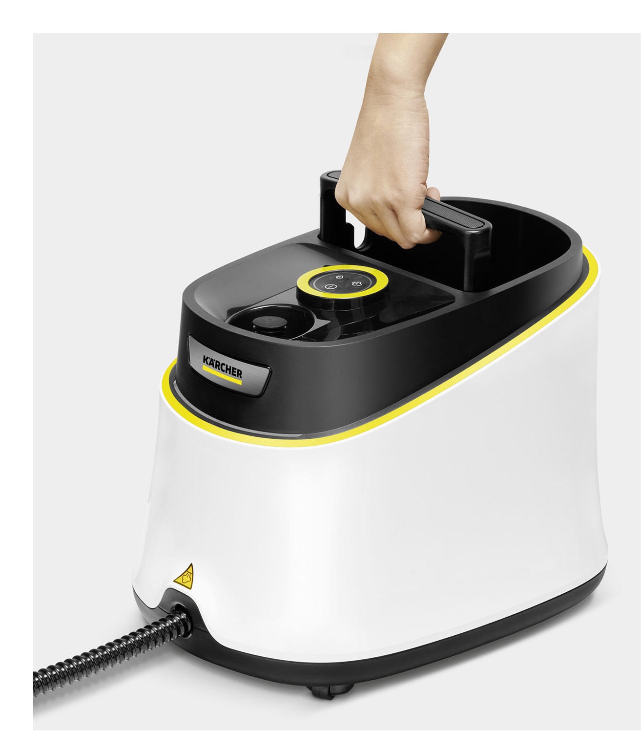 Kärcher SC 3 Deluxe Pulitore a Vapore 1900 W, Pressione 3,5 bar, Riscaldamento 30 sec, Serbatoio 1 L, Area di Lavoro 75 m², Nero e Bianco