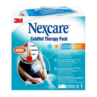 Nexcare Cuscino Termoterapia ColdHot 11x26 cm - Gel Riutilizzabile per Sollievo da Dolore e Gonfiore