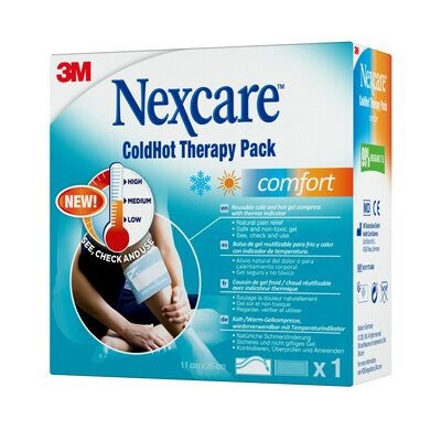 Nexcare Cuscino Termoterapia ColdHot 11x26 cm - Gel Riutilizzabile per Sollievo da Dolore e Gonfiore
