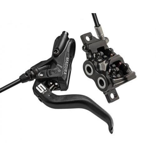 MAGURA MT5 Freno a Disco Idraulico Nero - 4 Pistoni, Leva Ergonomica a 2 Dita, Corpo in Carbotecture