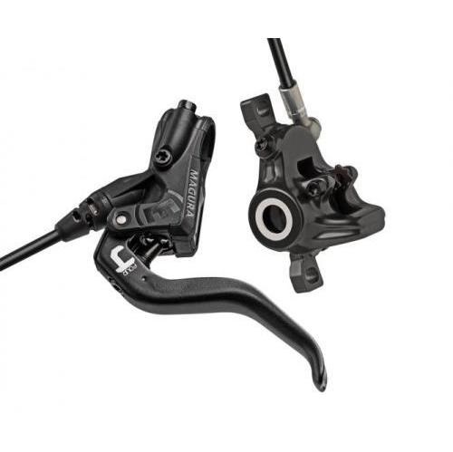 MAGURA MT4 - Leva del Freno Ergonomica in Alluminio a 2 Dita, Utilizzabile Sinistra/Destra, Colore Nero, con Accessori Inclusi