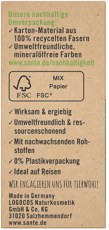 Sante Sapone Solido Doccia Ocean Dive 80 g