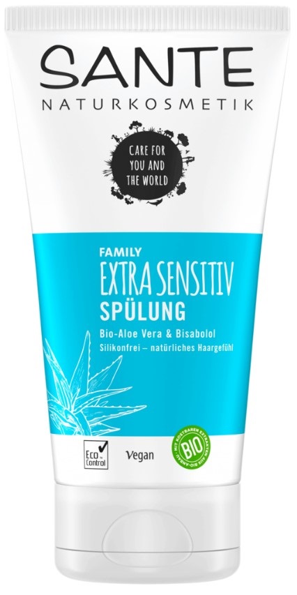 SANTE Naturkosmetik Sensitive Care Conditioner Balsamo Vegano per Capelli Sani con Probiotici e 3 Strati di Proteine, 150 ml - Adatto per Cuoio Capelluto Sensibile