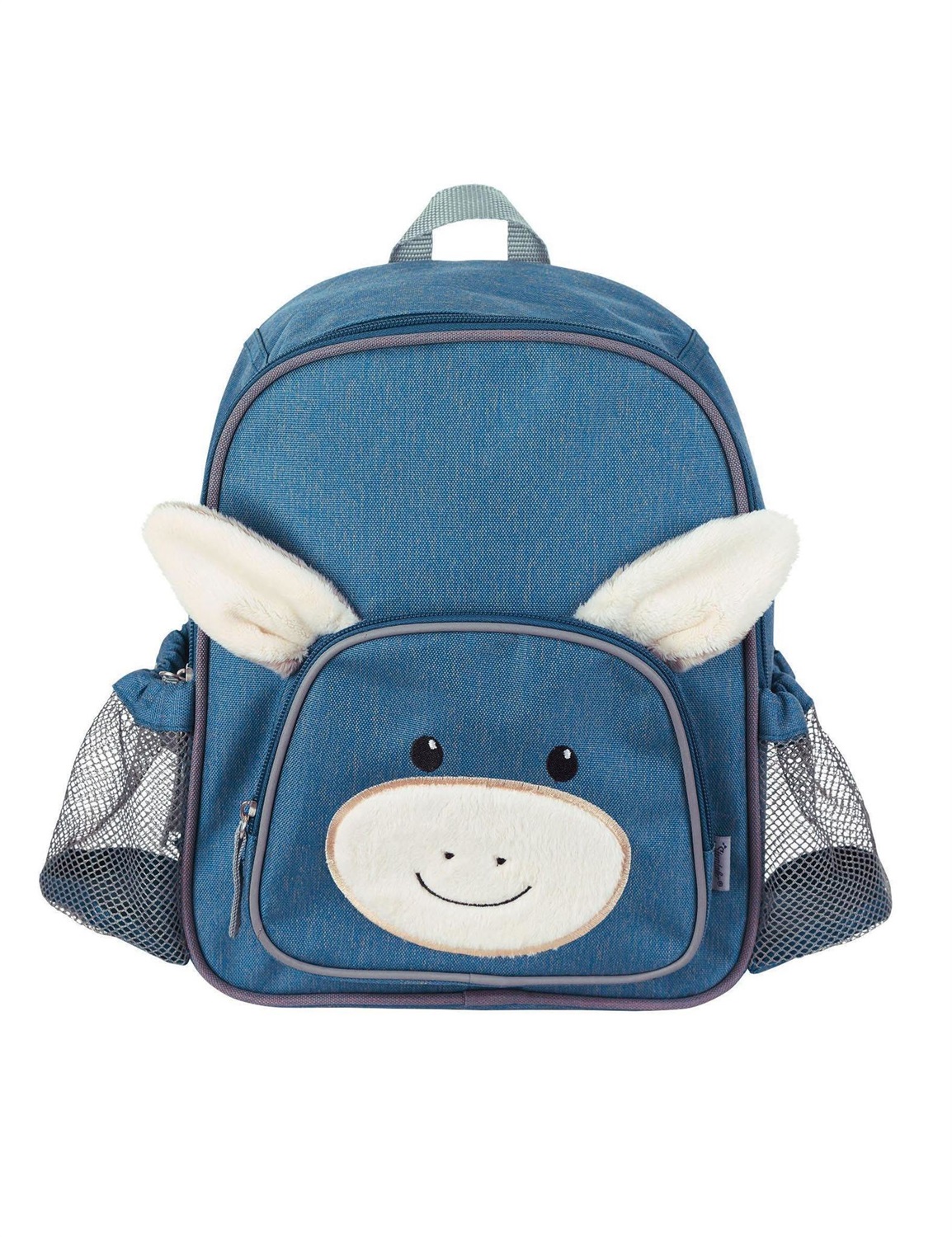Sterntaler Zaino Emmi Unisex per Bambini - Blu e Bianco, 5L, con Spallacci Imbottiti e Tasche Laterali