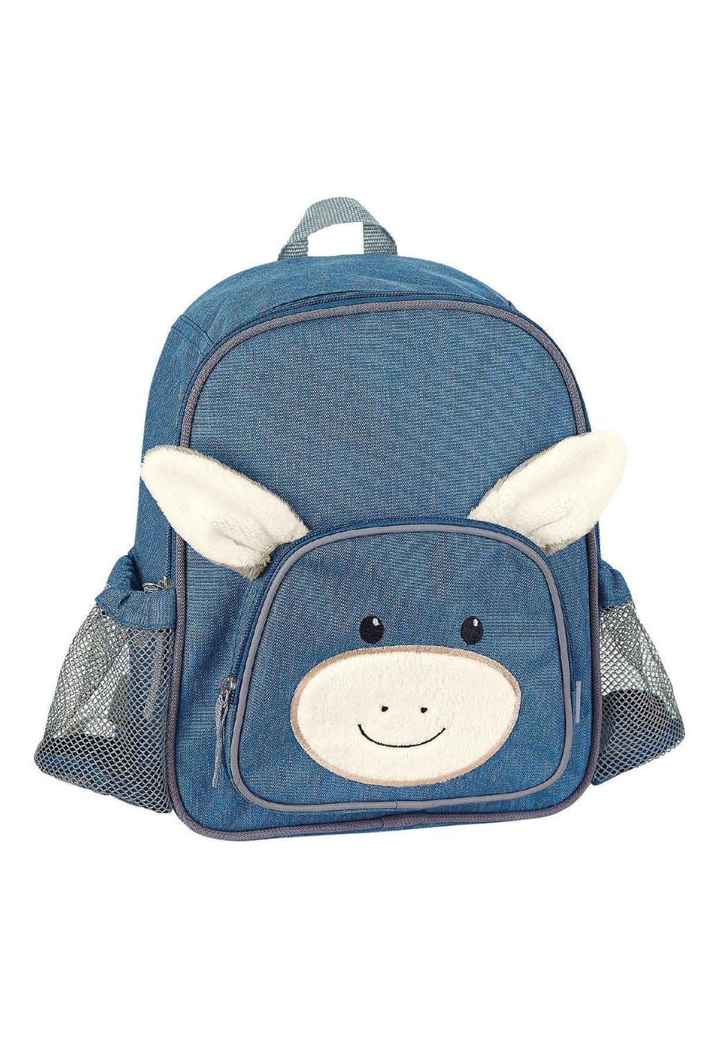 Sterntaler Zaino Emmi Unisex per Bambini - Blu e Bianco, 5L, con Spallacci Imbottiti e Tasche Laterali