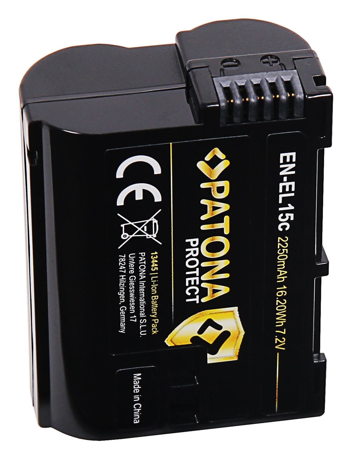 PATONA PROTECT Batteria per Nikon EN-EL15C - Ioni di Litio 2250/2600 mAh con Sensore NTC e Custodia Protettiva V1