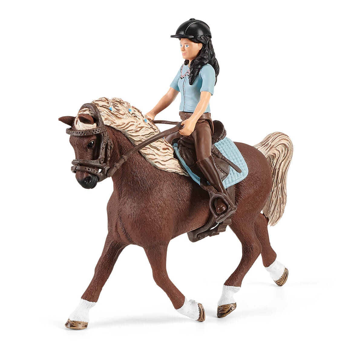 SCHLEICH Horse Club 42438 - Area di Lavaggio con Emily e Luna Playset, Colore Mix, 24.5 x 6.6 x 19 cm