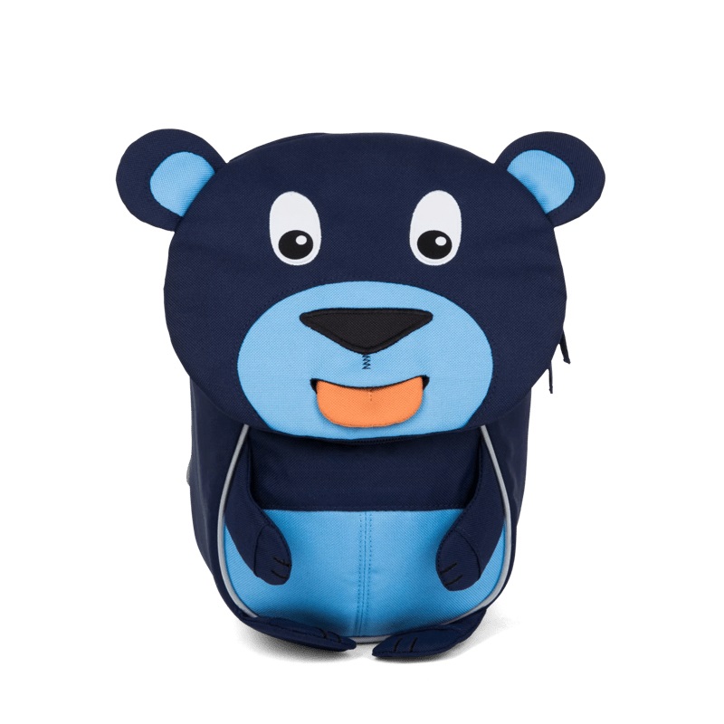 Affenzahn Zaino Asilo Amico Piccolo Orso Blu Eco-Friendly per Bambini da 1 a 3 Anni