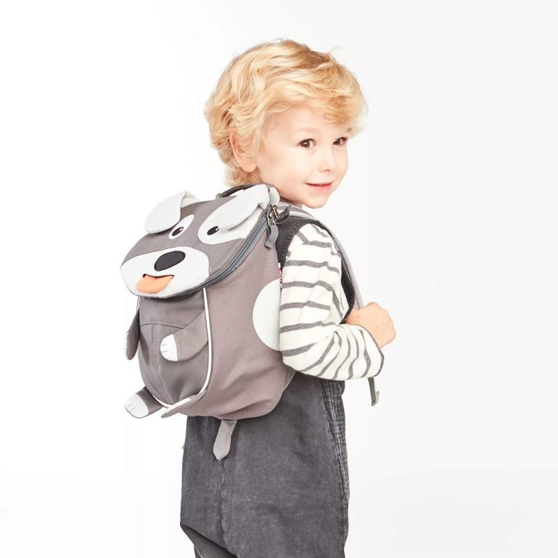 Affenzahn Zaino Piccolo Amico Cagnolino - Eco-Friendly, Impermeabile, Regolabile, per Bambini da 1 a 3 Anni
