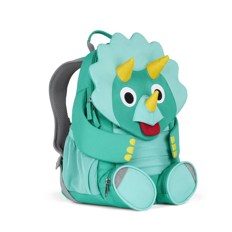 Affenzahn Amico Grande Dinosauro - Zaino per l'asilo 8L, Impermeabile, Regolabile, Eco-Friendly