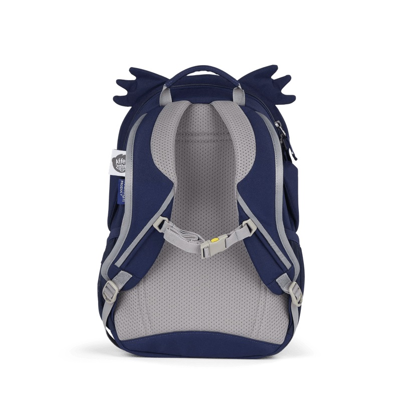 Affenzahn Amico Grande Zaino per l'Asilo Pinguino Blu Scuro - 8 Litri, Eco-Friendly, Regolabile per Bambini da 3 a 5 Anni