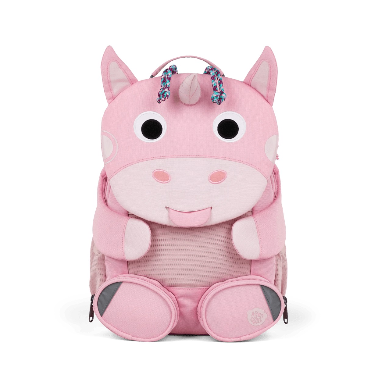 Affenzahn Zaino per Asilo Piccolo Amico - Ergonomico, Riflettente, con Linguetta per Nome e Cinghia Pettorale Regolabile