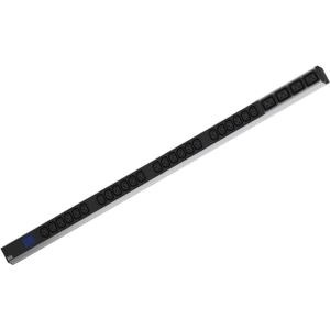 Bachmann BlueNet BN0500 - Unità di distribuzione dell'energia PDU 28 prese AC, Monitorata, Nero, Cavo 3 m
