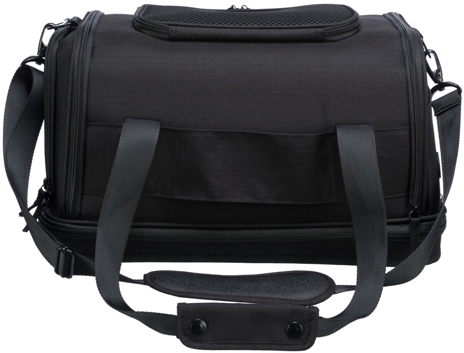 TRIXIE Airline 28904 - Borsa da viaggio per cani, 28 x 25 x 44 cm, colore Nero, ideale come bagaglio a mano in aereo