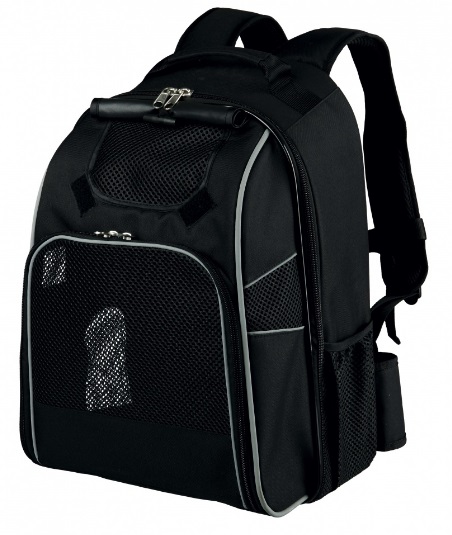 TRIXIE Zaino William per Cani Nero - 33 x 23 x 43 cm, Impermeabile, Anatomico e Comodo per Trekking