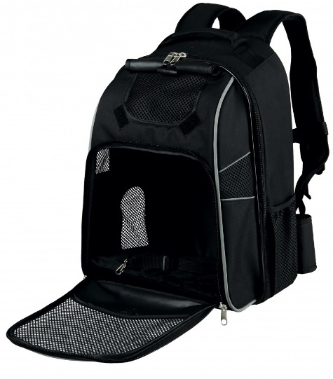 TRIXIE Zaino William per Cani Nero - 33 x 23 x 43 cm, Impermeabile, Anatomico e Comodo per Trekking