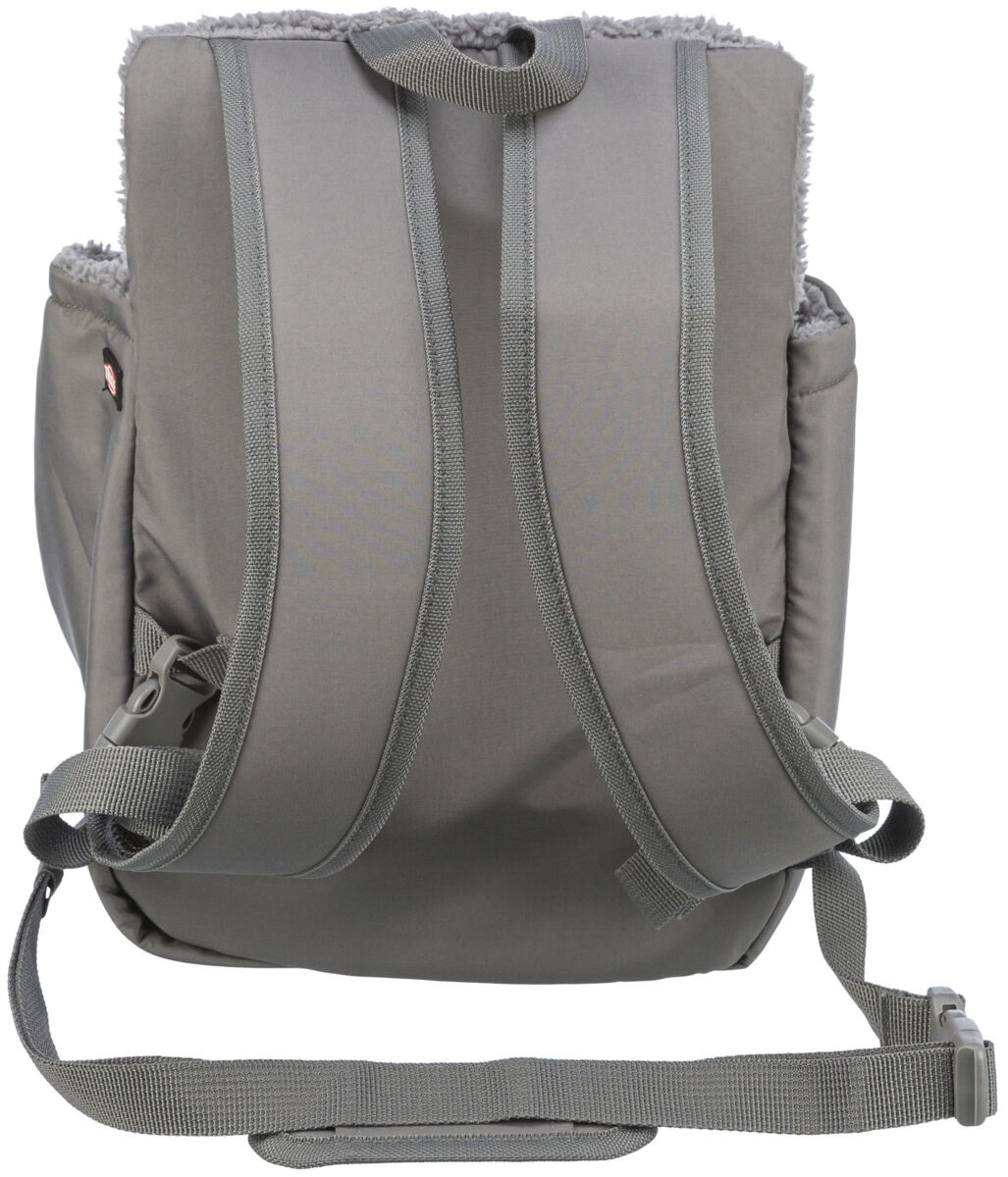 Trixie Borsa Trasportino Frontale Molly Grigia per Cani fino a 4 Kg con Cintura di Sicurezza e Leash Integrata