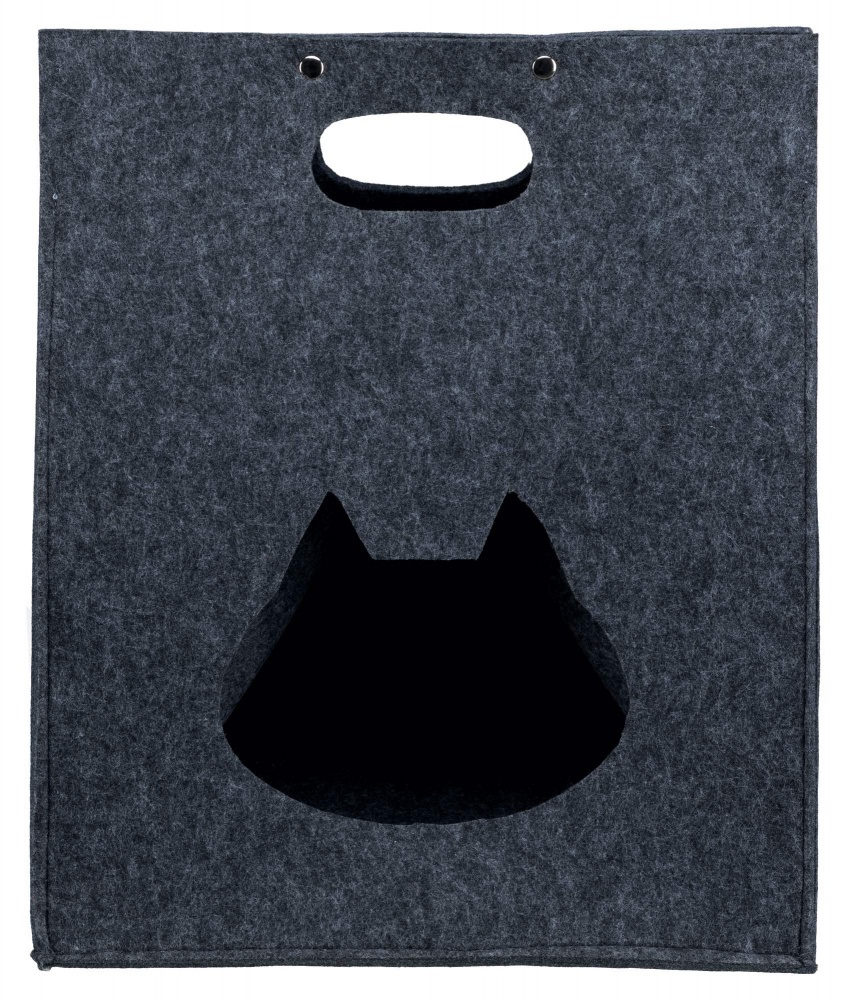 TRIXIE Isa - Grotta per Cani e Gatti, L 40 x L 40 x H 50 cm, Tavolino e Comodino con Cuscino