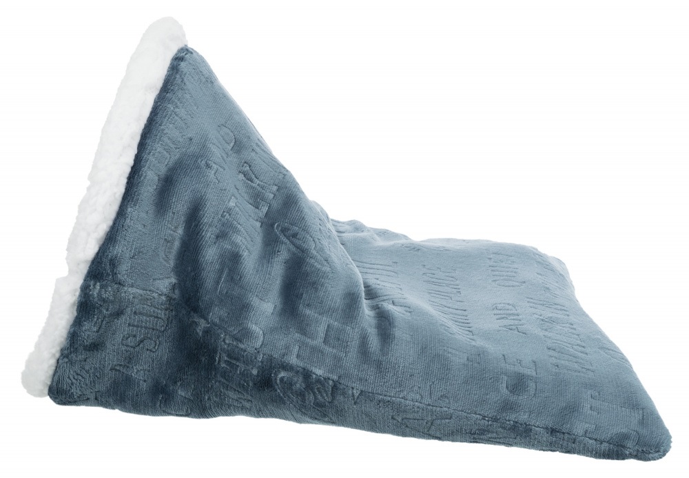 Trixie Sacco Nanna Paul 36391 - Letto per Cani e Gatti Ø 40 × L 60 cm, Effetto Pelliccia di Agnello, Rivestimento in Poliestere, Imbottitura in Pile, Extra Stabile con Anello in Metallo