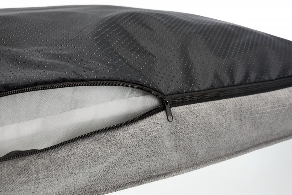 TRIXIE Cuscino Talis per Cani e Gatti - 70x50 cm, Grigio, Sfoderabile, Imbottitura in Fibra di Poliestere, Fondo Antiscivolo