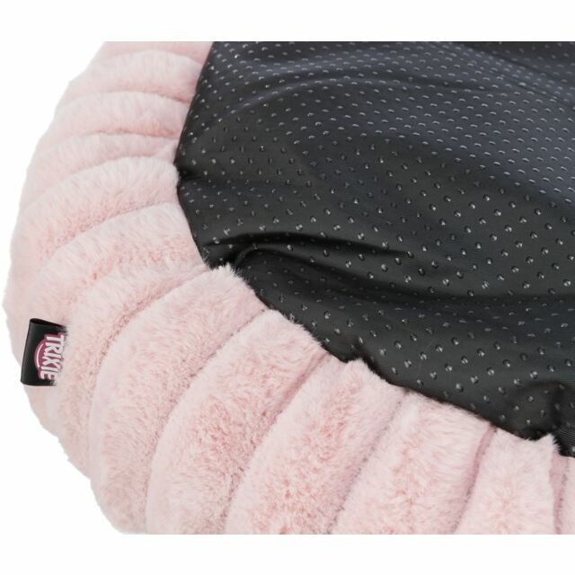 Trixie Letto Trixie Lonni Rosa - Cuccia Rotonda Morbida Ø 60 cm con Cuscino e Fondo Antiscivolo