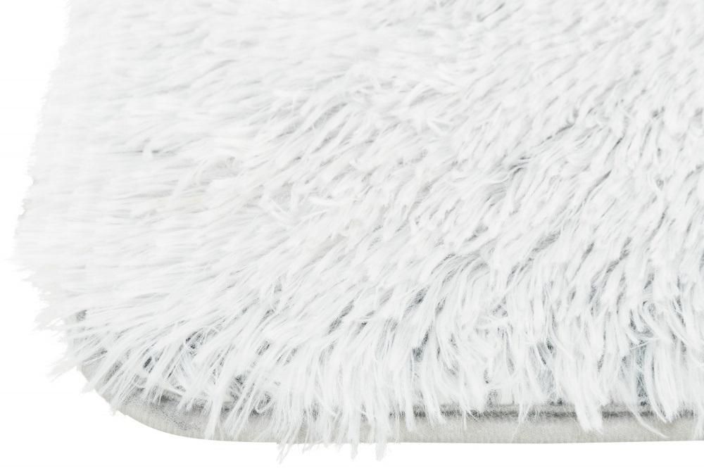 TRIXIE Materasso Harvey per ripiani, 33 × 38 cm, bianco-nero, coperta in peluche, fondo antiscivolo